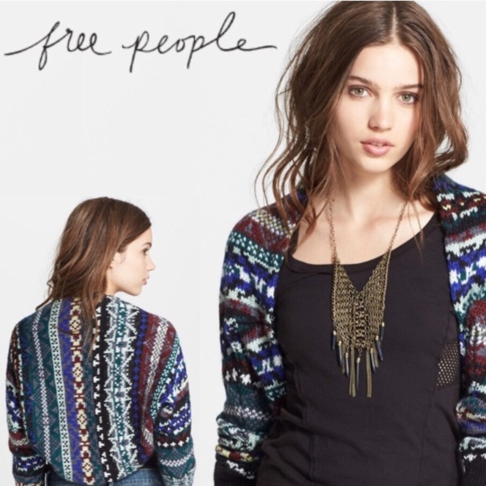 Free people shrug knit sweater